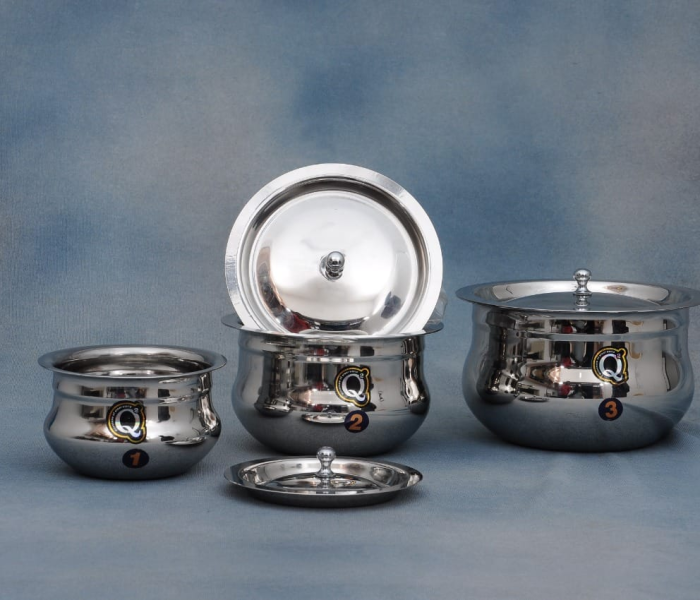 Steel Tope with Lid Set