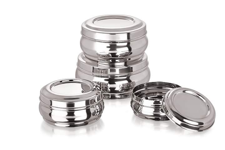 Stainless Steel Belly Shape Lunch Box Container Set
